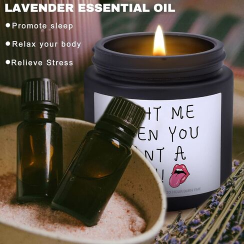 هدايا عيد الحب الرومانسية لها، هدايا عيد الميلاد المضحكة للذكرى السنوية لعيد الميلاد لصديقها وصديقتها وزوجها وخطيبها وخطيبها أفضل صديق، شمعة أنت عالقة معي، معطرة باللافندر in Kuwait