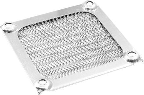 4Pcs Computer Fan Filter Grills, 120mm, Black | Aluminum Frame Mesh, Dustproof Cover, Includes Screws, For PC Case in Kuwait