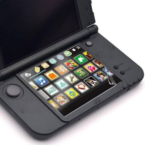 4 قطع من ASHATA واقي شاشة من الزجاج المقوى لجهاز 3DS XL الجديد، واقي شاشة LCD علوي لفيلم 3DS XL HD PET الجديد، حساسية عالية، مرشح حماية شاشة صلابة 9H لجهاز 3DS XL الجديد in Saudi Arabia