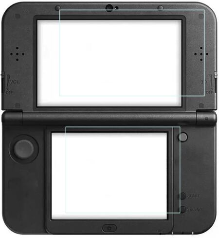 4 قطع من ASHATA واقي شاشة من الزجاج المقوى لجهاز 3DS XL الجديد، واقي شاشة LCD علوي لفيلم 3DS XL HD PET الجديد، حساسية عالية، مرشح حماية شاشة صلابة 9H لجهاز 3DS XL الجديد in Saudi Arabia
