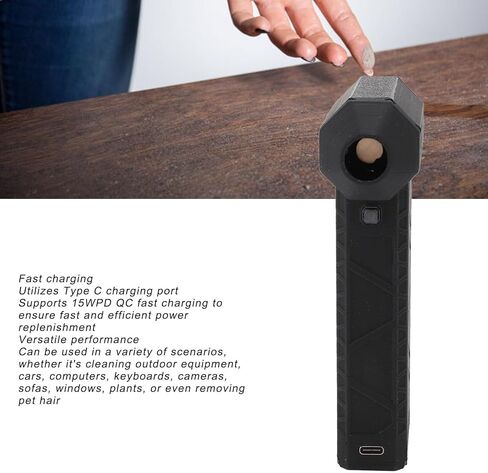 Air Duster, 300000RPM Compressed Air Jet Dry Blower 3 Gear Portable No Canned FanTypeC Fast Charging 16000mA air Broom for Deep Computer Clean Keyboard Car Dry Home in Saudi Arabia