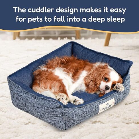 FluffyDream Dog Bed for Small Dog, Super Soft Pet Bed Furniture, Suitable for Dogs Up to 30lbs, 24'' x 20'', Sand in Kuwait