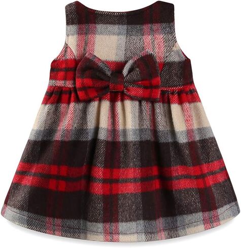 LittleSpring Girls Sleeveless School Uniform Jumper Dress in Kuwait