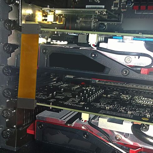 GELRHONR SLI Bridge 2 Way، كابل توصيل PCI-e لبطاقة الرسومات المرنة مقاس 10 سم 26 سنًا لبطاقة الرسومات Nvidia المزدوجة وبطاقة الرسومات Crossfire Interconnect - بطاقة N in Saudi Arabia