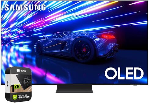 SAMSUNG QN65S95DAFXZA S95D 65 inch HDR OLED Smart TV 2024 Bundle with 1 YR CPS Enhanced Protection Pack in Saudi Arabia