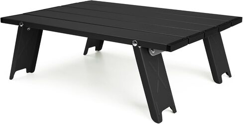 Small Ultralight Folding Beach Table, Mini Portable Low Camping Table Aluminum, White in Saudi Arabia
