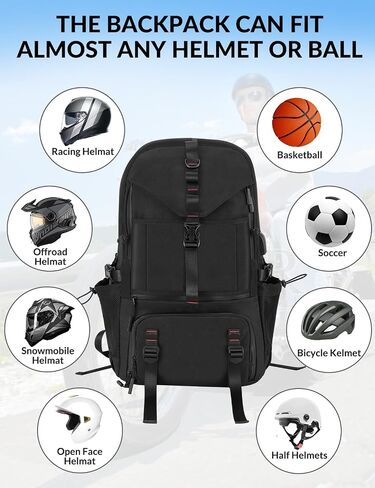 Motorcycle Backpack Travel Backpack Feature Large Capacity and are Waterproof - Perfect for Carrying Motorcycle Accessories, Helmet and More in Saudi Arabia