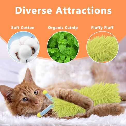 3 Pack Catnip Pillows - Soft and Durable Interactive Cat Kicker Toys With Crinkle Sound for Indoor Companion (Gray Set) in Saudi Arabia