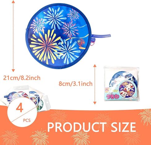 12 Pcs Round Japanese Foldable Fan Japanese Hand Fan Foldable Summer Round Folding Hand Fan 12 Japanese Style Foldable Fan for Party Festival Outdoor Wedding in Saudi Arabia