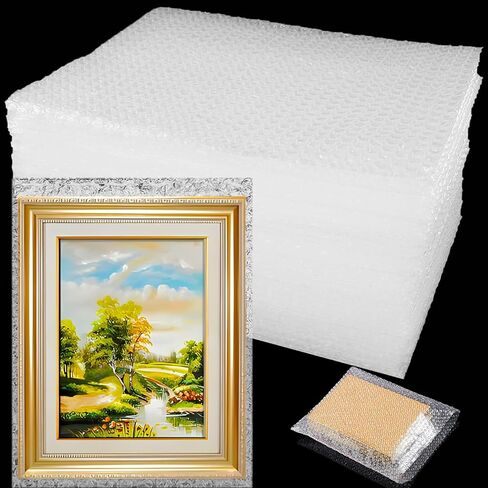 50Pcs 8 x 10 Inch Bubble Out Bag, Double Walled Wrap Pouches, Cushioning Protective Bubble Pouch for Shipping, Storage, Mailing Packing fragile item and Supplies Dishes Glass Plates Packaging in Kuwait
