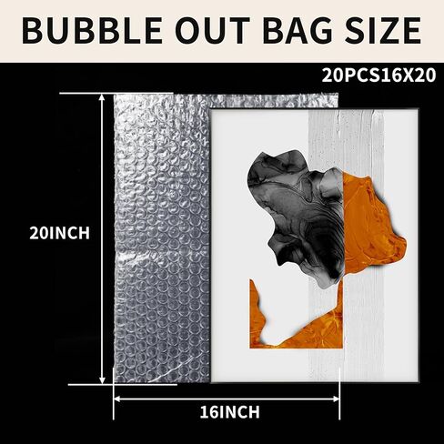 50Pcs 8 x 10 Inch Bubble Out Bag, Double Walled Wrap Pouches, Cushioning Protective Bubble Pouch for Shipping, Storage, Mailing Packing fragile item and Supplies Dishes Glass Plates Packaging in Kuwait