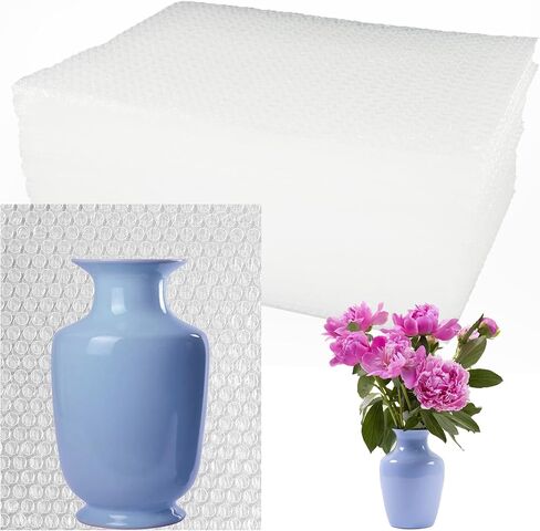 50Pcs 8 x 10 Inch Bubble Out Bag, Double Walled Wrap Pouches, Cushioning Protective Bubble Pouch for Shipping, Storage, Mailing Packing fragile item and Supplies Dishes Glass Plates Packaging in Kuwait
