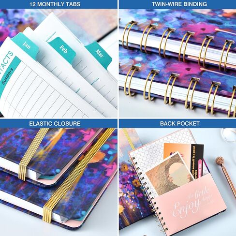 Monthly Planner/Calendar - 2 Year Monthly Planner 2025-2027, 9" x 11", July 2025 - June 2027, Calendar 2025-2027, Holidays, Monthly Tabs, Inner Pocket, Note Pages in Saudi Arabia