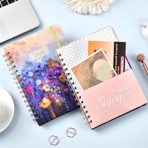 Monthly Planner/Calendar - 2 Year Monthly Planner 2025-2027, 9" x 11", July 2025 - June 2027, Calendar 2025-2027, Holidays, Monthly Tabs, Inner Pocket, Note Pages in Saudi Arabia