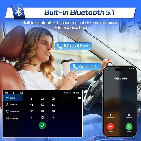 راديو Leadfan Android لسيارة Toyota Corolla 2013 2014 2015 2016 شاشة لمس ستيريو مع Apple CarPlay Android Auto، 10.1 بوصة وحدة استقبال صوت السيارة بلوتوث واي فاي GPS ملاحة FM كاميرا خلفية SWC in Saudi Arabia