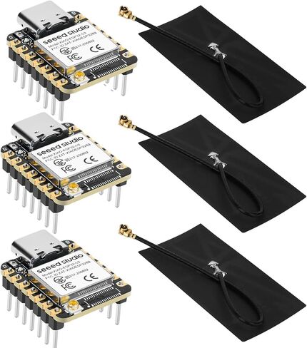 3 Pack XIAO ESP32S3 IoT Mini Development Board (for Arduino) - 2.4GHz Wi-Fi, BLE 5.0, Dual-Core, Battery Charge Supported, Power Efficiency & Rich Interface for Smart Homes, IoT, Wearable Devices in Saudi Arabia