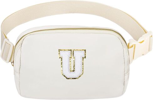 Birthday Gifts Initial Letter Waist Pack Personalized Gift for 8 9 10 11 12 Year old Girls Teen Cute Gifts Mini Small Pack White Letter I in Kuwait