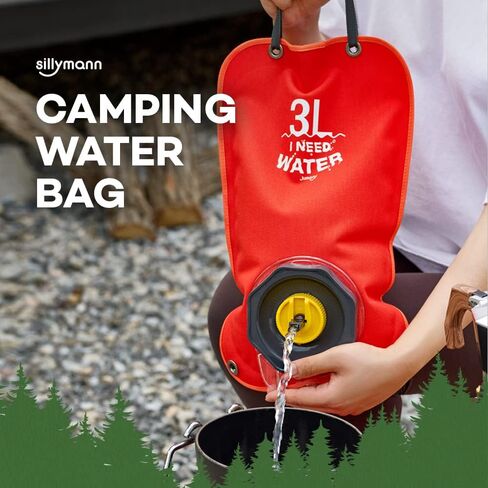 Camping Water Bag, Collapsible Militeries material Water Bladder, Outdoor Traveling Camping Water Storage, Wide Mouth, Washable Reusable BPA Free (0.8Gallon/3L) (WATER NAVY) in Saudi Arabia