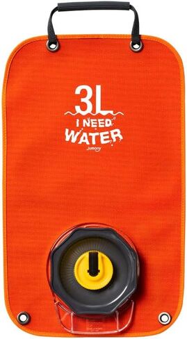 Camping Water Bag, Collapsible Militeries material Water Bladder, Outdoor Traveling Camping Water Storage, Wide Mouth, Washable Reusable BPA Free (0.8Gallon/3L) (WATER NAVY) in Saudi Arabia