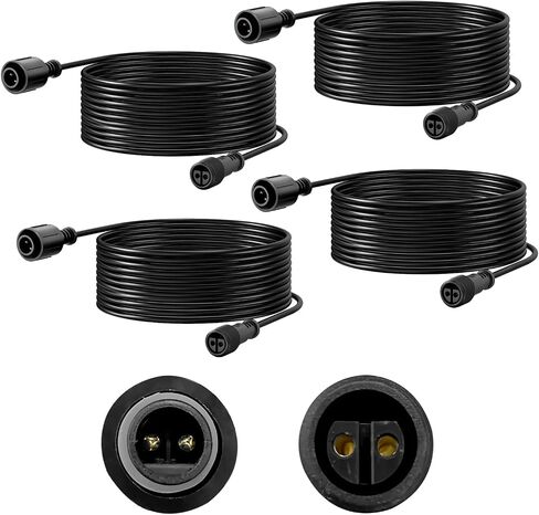 2pcs 6.5FT Extenstion Cord for Landscape Spotlights, NOT Smart Landscape Lights in Saudi Arabia