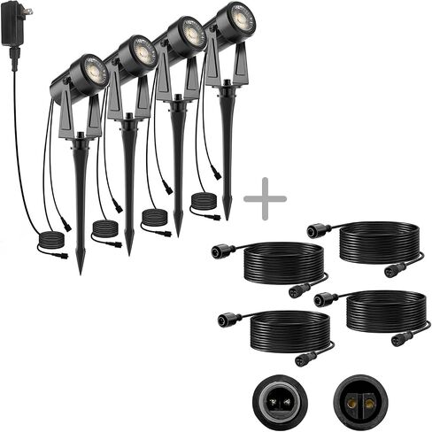 2pcs 6.5FT Extenstion Cord for Landscape Spotlights, NOT Smart Landscape Lights in Saudi Arabia