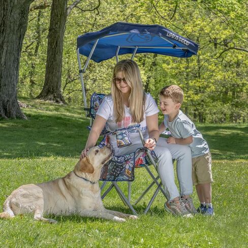 Life is Good Max Shade Chair, Portable Folding Chair with Canopy and Cup Holders for Beach, Sports, Tailgates, Camping, Fishing in Saudi Arabia
