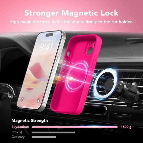 Magnetic for iPhone 13 Case, Compatible with MagSafe, [Full Camera Protection][2 Screen Protectors] Silicone Shockproof Protective Phone Case for iPhone 13 6.1", Matcha in Saudi Arabia