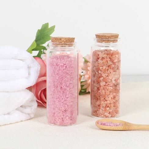 برطمانات زجاجية صغيرة بأغطية من الفلين 120 مل، مجموعة برطمانات زجاجية صغيرة مكونة من 6 قطع، زجاجات حبوب زجاجية بأغطية، برطمانات رمل، برطمانات تعويذة، برطمانات صدف، زجاجات زجاجية صغيرة للحرف اليدوية، الديكور، هدايا الحفلات in Kuwait