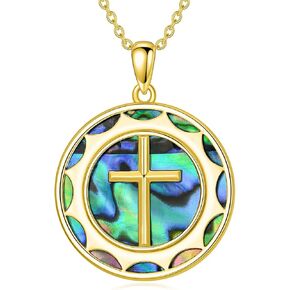 Ankh Necklace 925 Sterling Silver eye of horus necklace egyptian Turquoise Pendant Cross Amulet Religious Jewelry Gift for women and Men