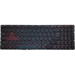 Replacement Keyboard for Acer Nitro 5 AN515-53 AN515-52 AN515-53-52FA AN515-51, AN515-42 AN515-41 AN515-41-19HM Series Black red with Backlight