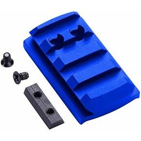 Picatinny Rail Sight Mount Plate Fits Glock G17 19 22 23 26 27 34 for Install Pistol Red Dot Sight (Blue)