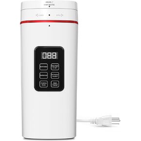 Kingbull Travel Electric Multifunction Kettle Portable 500 ml,304 Stainless Steel,LED Display Screen,Temperature Adjustable,BPA Free, Child Lock, Auto Shut off