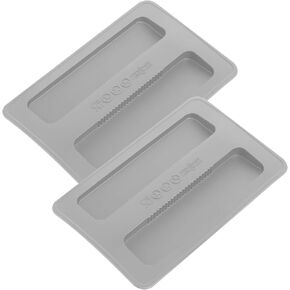 Toaster Cover 2 Slice, 2 Pcs Silicone Toaster Lid Toaster Appliances Top Cover Bread Maker Dust Cover Sandwich Machine Part Accessories (Grey)