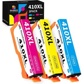 410XL Black Ink Cartridges Remanufactured Replacement for Epson 410XL Printer Ink Cartridges to use with Expression XP-7100 XP-640 XP-830 XP-630 XP-530 XP-635 (2-Pack)