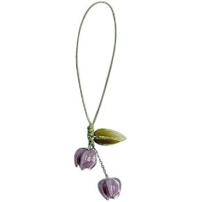 Purple Cell Phone Strap Flower Phone Charm, Cute Keychain Lanyard String Charm, Car Key Hanging Pendants, Tulip Keychain String Ornament for Purse Backpack Wallet, Keychain, Cell Phone Charms