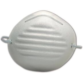MAGID IR1901 Disposable Masks | Disposable Masks with an Aluminum Adjustable Nose Clip for a Contoured Seal - Great for Household Dust, White (50 Respirators)