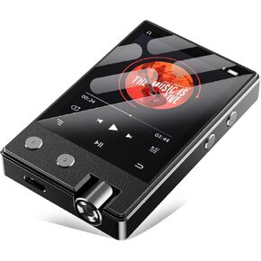 72GB HiFi MP3 Player with Bluetooth, Lossless DSD/FLAC Digital Audio Music Player Portable, DSD256/128/64 Supported, Portable 2.4" IPS Screen, 64GB Micro SD Card Included, Support Up to 256GB