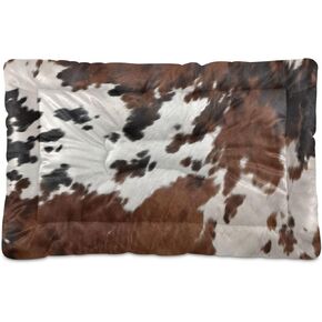 Kigai Cow Print Dog Bed Machine Washable Pet Bed Mattress Comfortable Soft Pet Bed Mat Non-Slip Bottom Couch for Small Medium Dogs,36x24 Inch