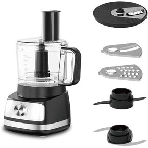 EMB IronBlade series 5-in-1 Food Processor, 1.5L Bowl, 4-Speed Control, Multi-Functional for Slicing, Shredding, Chopping, Kneading