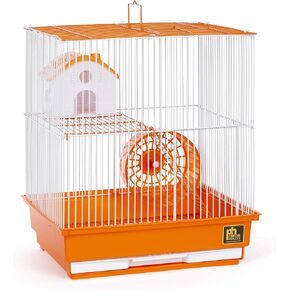 Prevue Pet Products قفص الهامستر والجربوع البرتقالي المكون من طابقين SP2010O