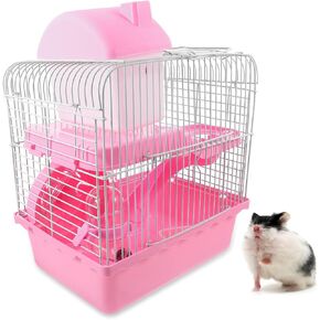 GANAZONO Hamster Castle Cage Large Rat Cage Chinchilla Cage Accessories Hamster Cage Rat Platform Cage Hamster House Double-Deck Cage Hamster Large Cage Double-Layer Hamster Castle