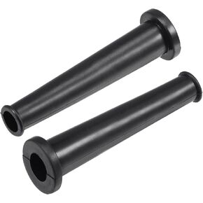 uxcell Cord Boot Protector Cable Sleeve Hose Rubber 69mm Length Black 10 Pcs