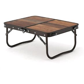 Naturehike Large Camping Folding Table Beach, Portable Camping Side Tables with Adjustable Legs, Tent Table Folding Camp Table with Carry Bag for Outdoor Camping, Cooking, BBQ, Travel - Wood