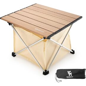 Portable Camping Table Folding Beach Table Ultralight Aluminum Camp Table with Storage Bag for Beach Hiking Backpacking Fishing Picnic