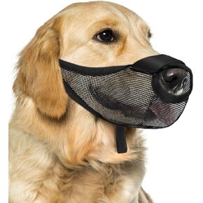 Dog Muzzle Cover, mesh Dog Muzzle Cover, Anti-bite and Anti-Barking Chewing, Breathable Dog Muzzle Cover, Adjustable Straps, Allows Drinking, can be Used for outings and Walks