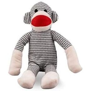 NANDOG My BFF Plush PET Toy (Grey Sock Monkey)