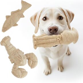 Dog Toys for Aggressive Chewers, 3 Pack Indestructible Dog Chew Toys, Super Chewer Dog Toys with Tough Nylon Bacon Flavor for All Breed Sizes, Teeth Cleaning & Training, Boredom Relief