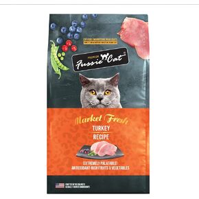 Fussie Cat Market Fresh Turkey Recipe Dry Cat Food, 3.5lb Bag