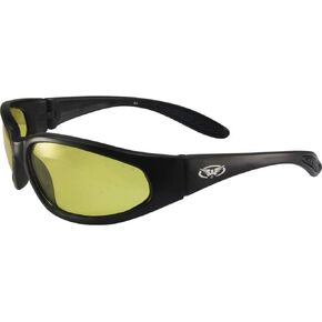 Global Vision Hercules Safety Sunglasses Matte Black Frames with 24 Hour Photochromic Yellow to Smoke Lenses ANSI Z87.1+