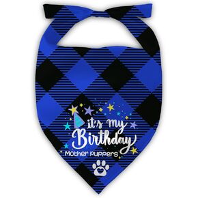 1 PCS Dog Birthday Bandanas, Pink Birthday Girl Reversible Dog Bandana, Girls Birthday Dog Bandana, Scraf for Medium, Large Dogs Costume Accessories